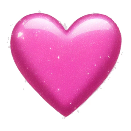 Pink sparkle heart  sticker