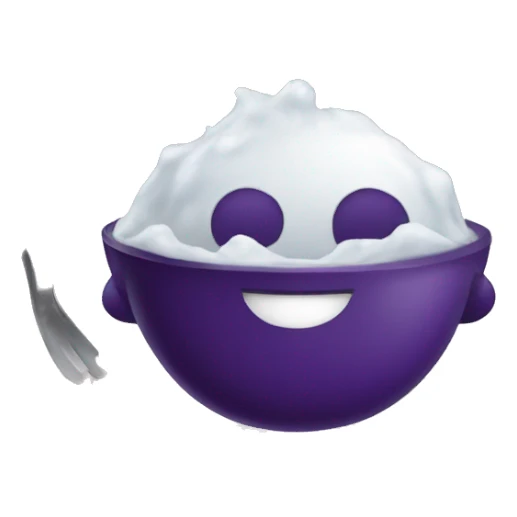 Eggplant washing dishes sticker