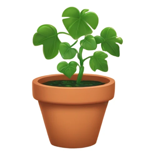 a Vining Plant in a pot sticker