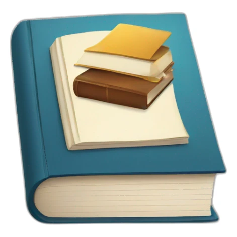 book minimalist sticker