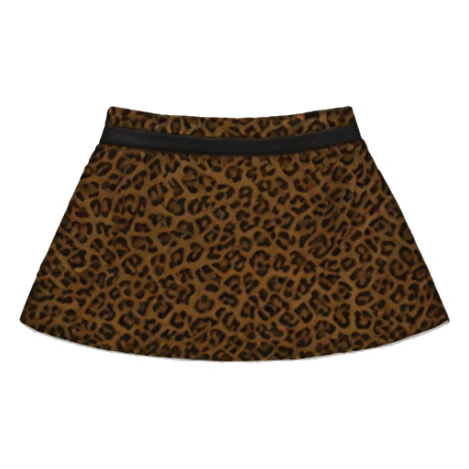 black and leopard print mini skirt sticker