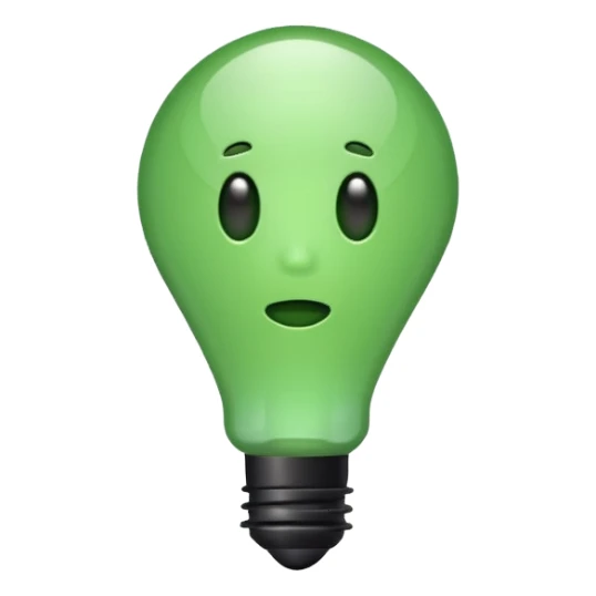 make exclamation mark in light green color emoji sticker