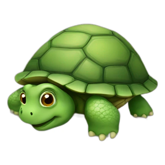 Turtle studying  sticker