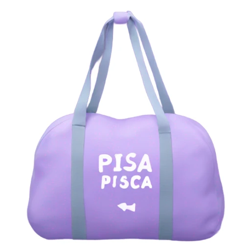 Lavender pisca gym bag sticker