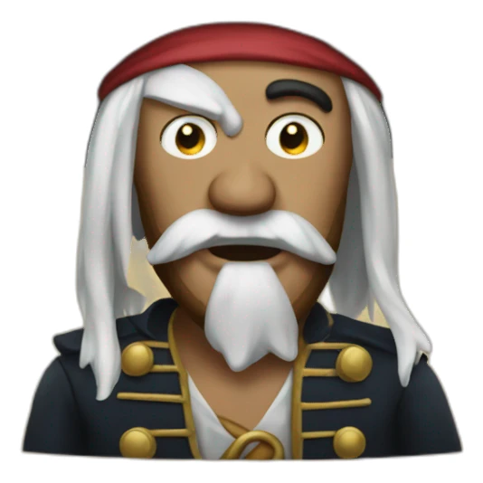 kek cursed pirate sticker