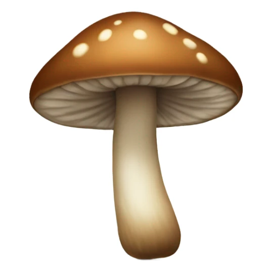 brown mushroom  sticker