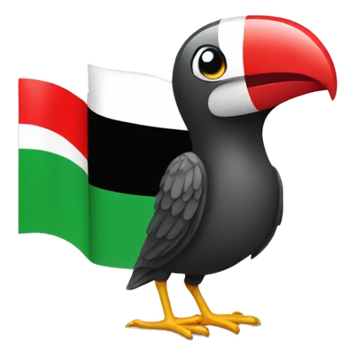 Bird with iraq flag sticker