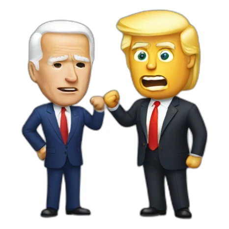 Biden vs. Trump sticker