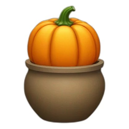 A pumpkin pot sticker