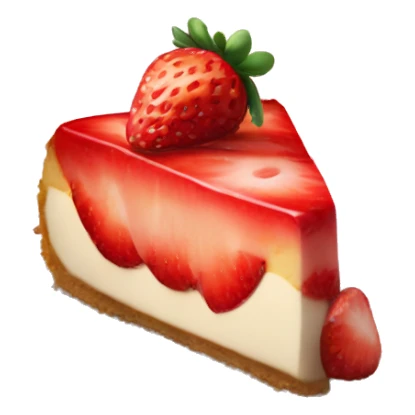 strawberry fost Cheesecake on a Plate sticker