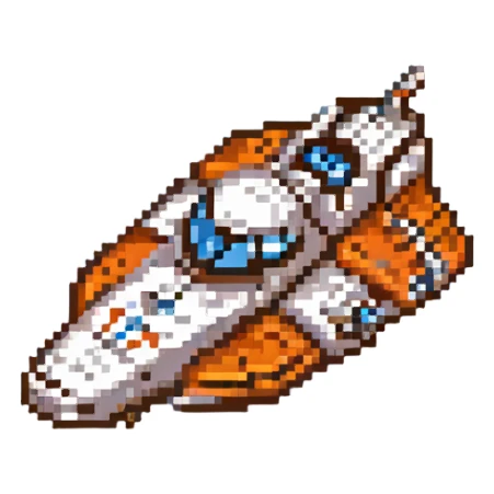 space cruiser orange accents sticker