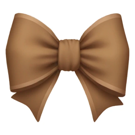 Earth tone bow sticker