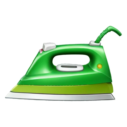 green iron for ironing sticker
