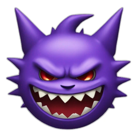 Gengar in a Joker style sticker