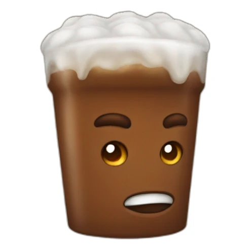 Strong brown gulp sticker