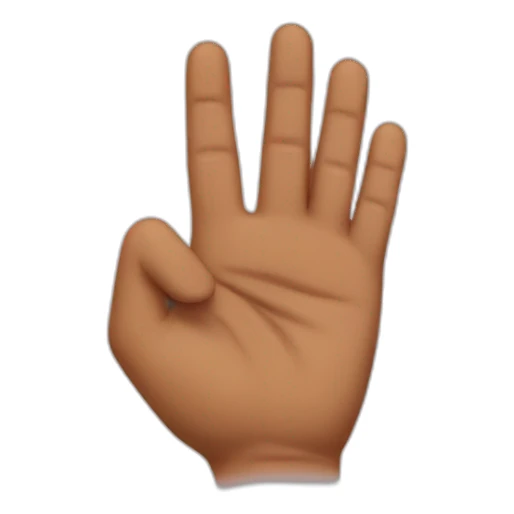 Three-finger scout salute sticker