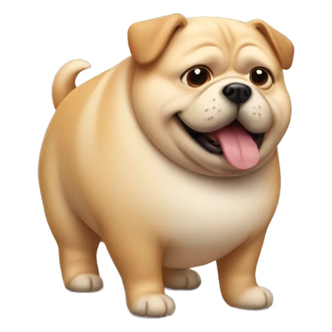Fat fat fat dog sticker