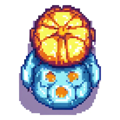 shocking, stylized pixel art style, bold colors sticker