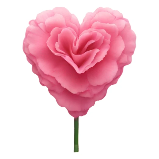 carnation pink heart sticker