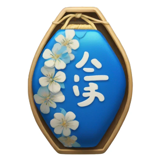 blue omamori sticker