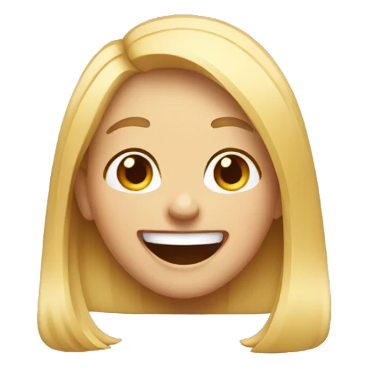 Girl laughing sarcastically  sticker