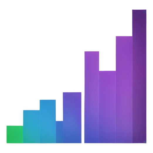 chart upwards trend sticker