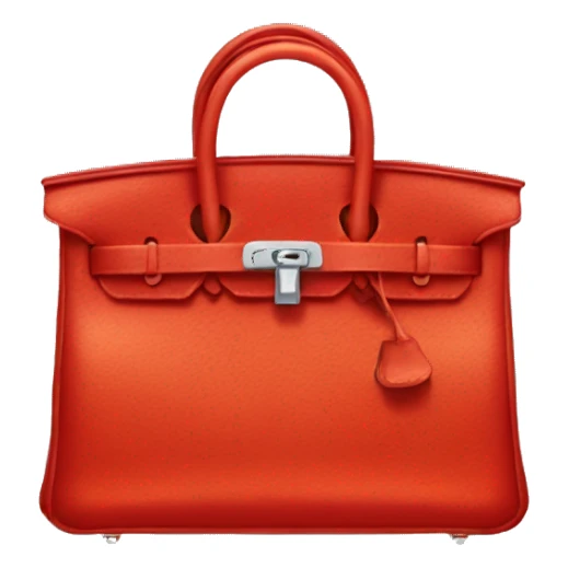 red hermes birkin bag emoji sticker