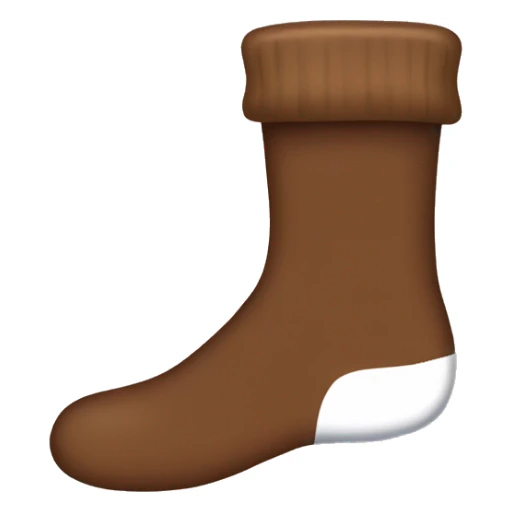 Brown socks sticker