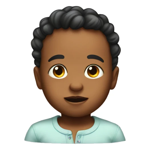 Baby with a giant head sticker