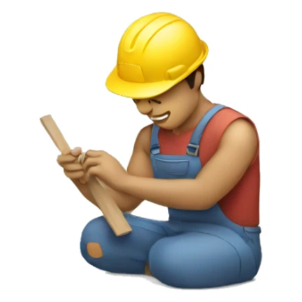 person building something sticker