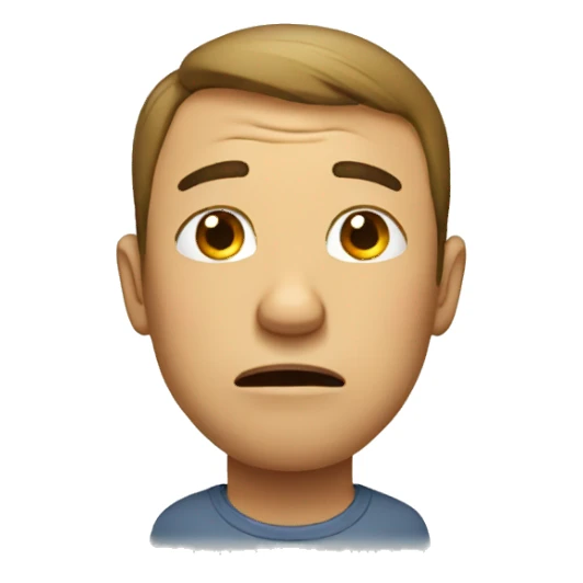 a crying man sticker