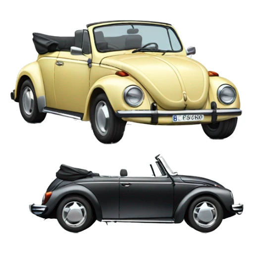 Convertible Volkswagen Beetle  sticker