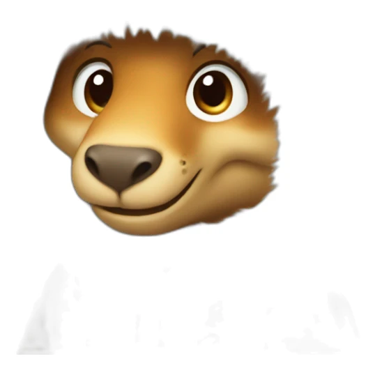 dinosaur wearing eskimo outfit portrait sticker