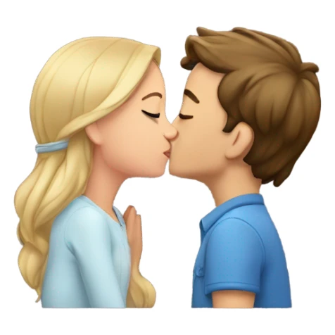 Bailee kissing Owen sticker