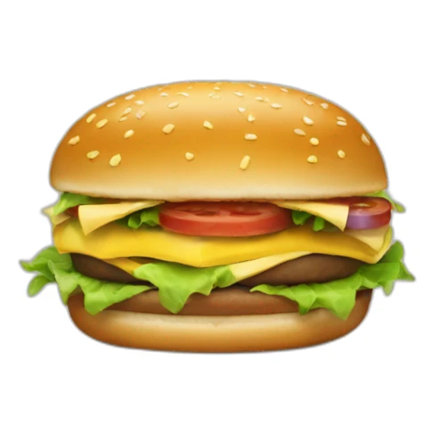 Chat qui mange un hamburger sticker