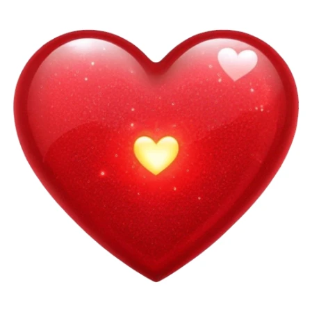 Sparkling heart sticker