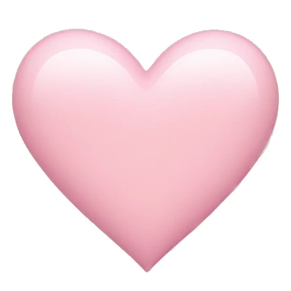 light pink heart  sticker