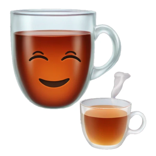 tea with a Turkish tea glass sticker