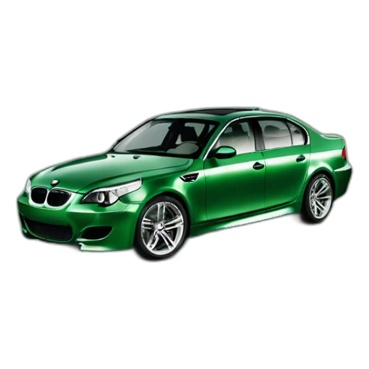 BMW M5e60 green color sticker