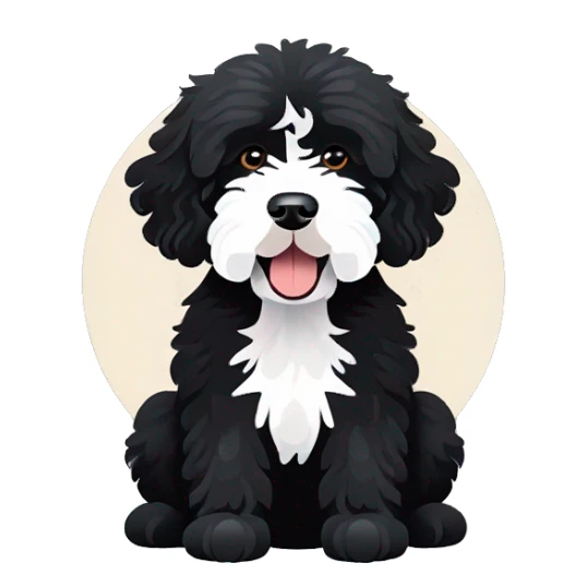 Portuguese water dog  sticker