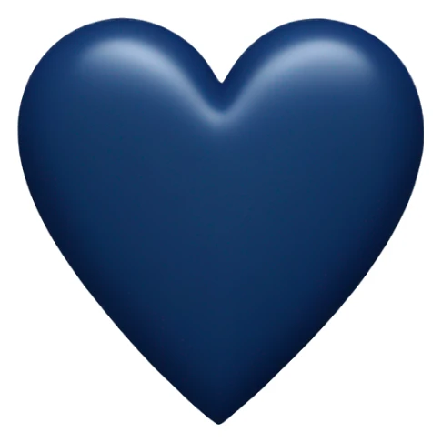 Navy blue heart  sticker