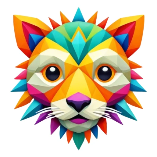 Abstractionism creature sticker