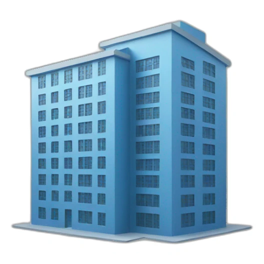 Blue building with CZUM written on it sticker