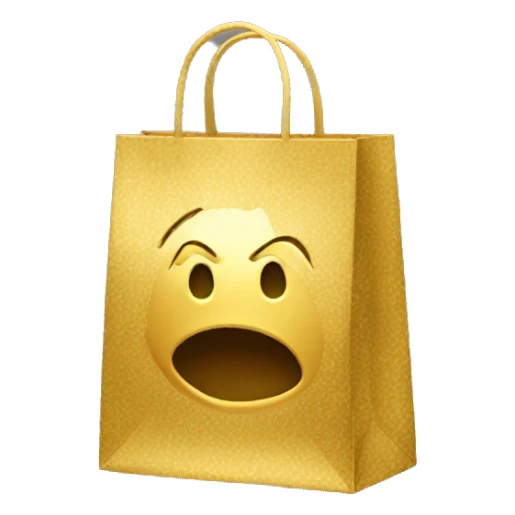 super Gold shopping bag sticker