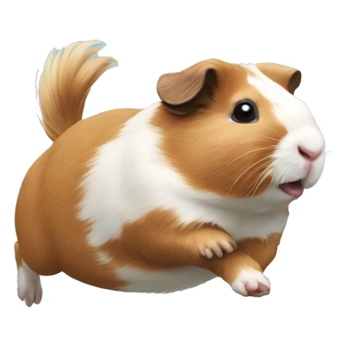 Guineapig jumping sticker