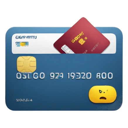 Credit card slamming down sticker