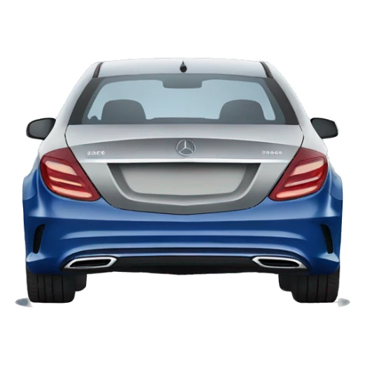 Blue Mercedes c300e sticker
