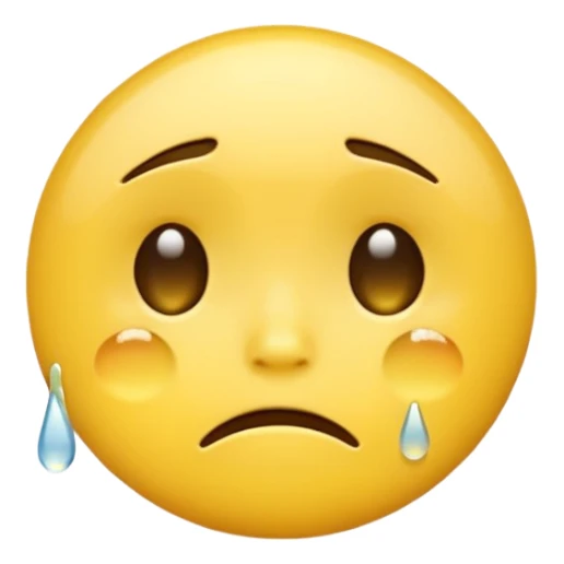 crying iphone emoji sticker