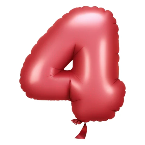 number-1-shaped-balloon sticker