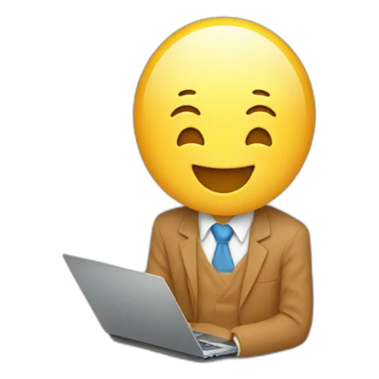 a happy laptop sticker